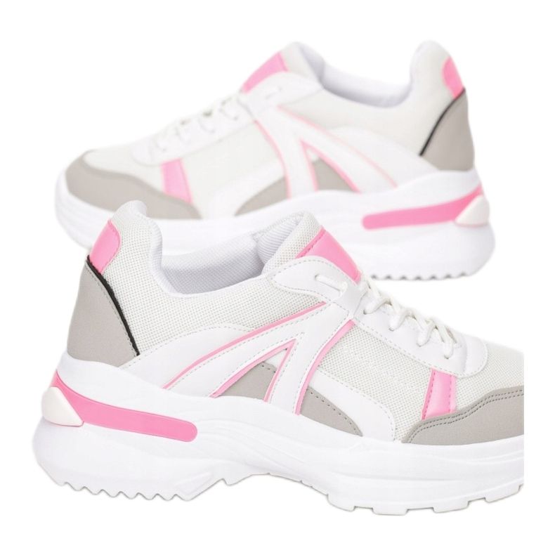 Vices Morse 8539-83-bianco / rosa bianca grigio 1