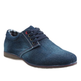 Scarpe eleganti blu navy B16-59 1