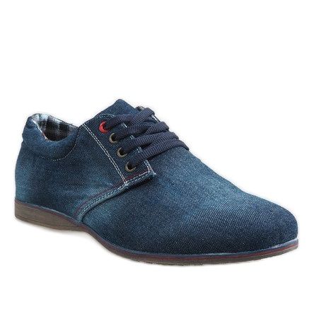 Scarpe eleganti blu navy B16-59 1