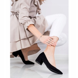 SHELOVET Décolleté con tacco basso nero 1