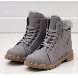 Stivali isolanti grigi trappers Dorfir grigio 1