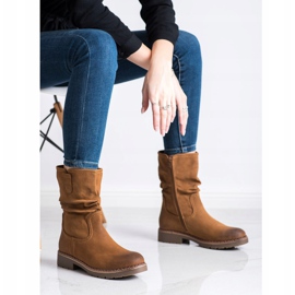 Super Mode Stivali con tomaia arruffata marrone 2