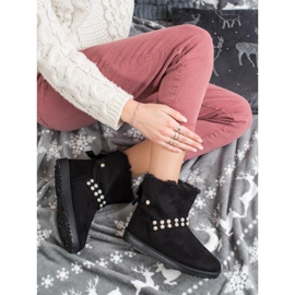 Queentina Mukluki Nero Con Perle 2