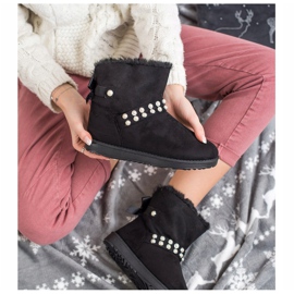 Queentina Mukluki Nero Con Perle 1