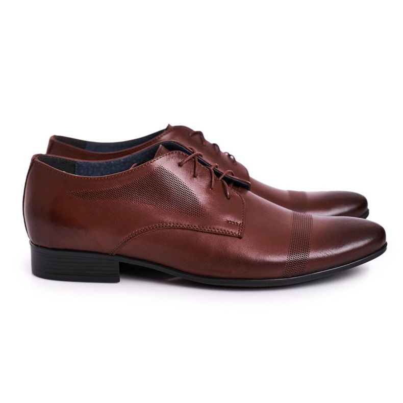 Bednarek Polish Shoes Pantofole in pelle da uomo Bednarek marrone scuro 1