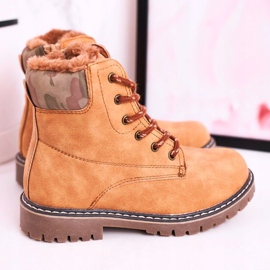 Apawwa Stivali da bambino Trappers Warmed With Fur Camel London beige marrone 1