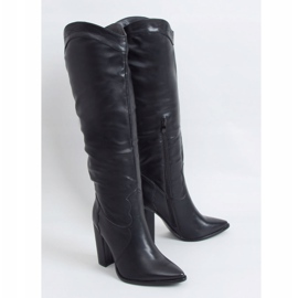 Stivali con accento cowboy neri RB81P Black nero 1