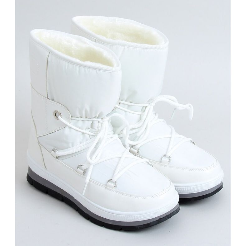 Stivali da neve da donna bianchi BY-1961 White bianco 1