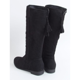 Stivali bassi da donna neri ST-01P Black nero 2
