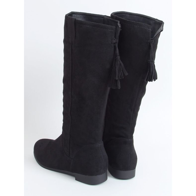 Stivali bassi da donna neri ST-01P Black nero 2