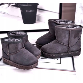 Caldi stivali da neve da bambino per bambini Grey Gooby grigio 4
