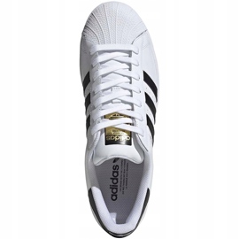 Scarpe da uomo Adidas Superstar bianche EG4958 bianca nero 1