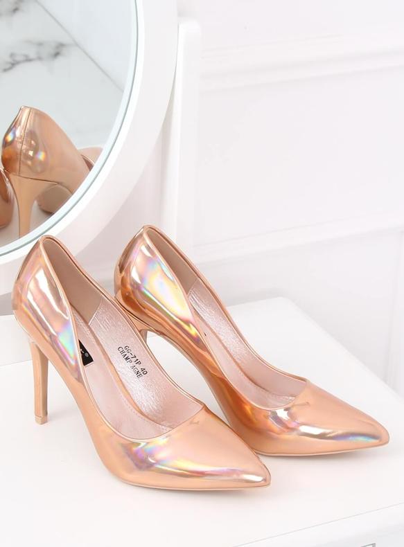 Spille da champagne metalliche GG-71P Qualità Champagne II rosa 2