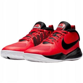 Nike Team Hustle rosso e nero AQ4224 600 scarpe da bambino 1