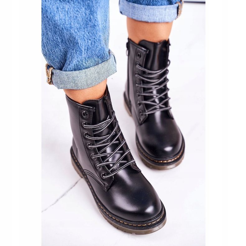 Stivali caldi da donna Matt Black Thunder nero 3