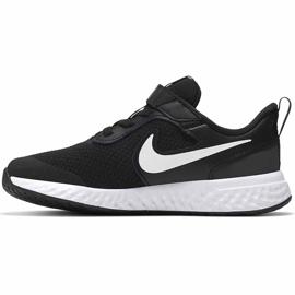 Scarpe per bambini Nike Revolution 5 nere e bianche BQ5672 003 bianca nero 1