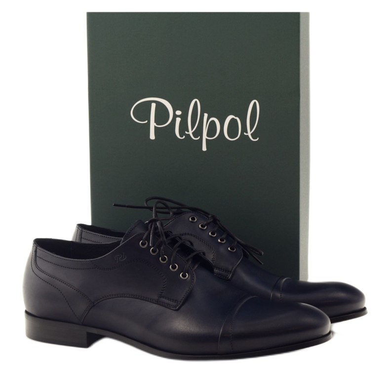 Pantofole da uomo Pilpol 1607 blu navy multicolore 4