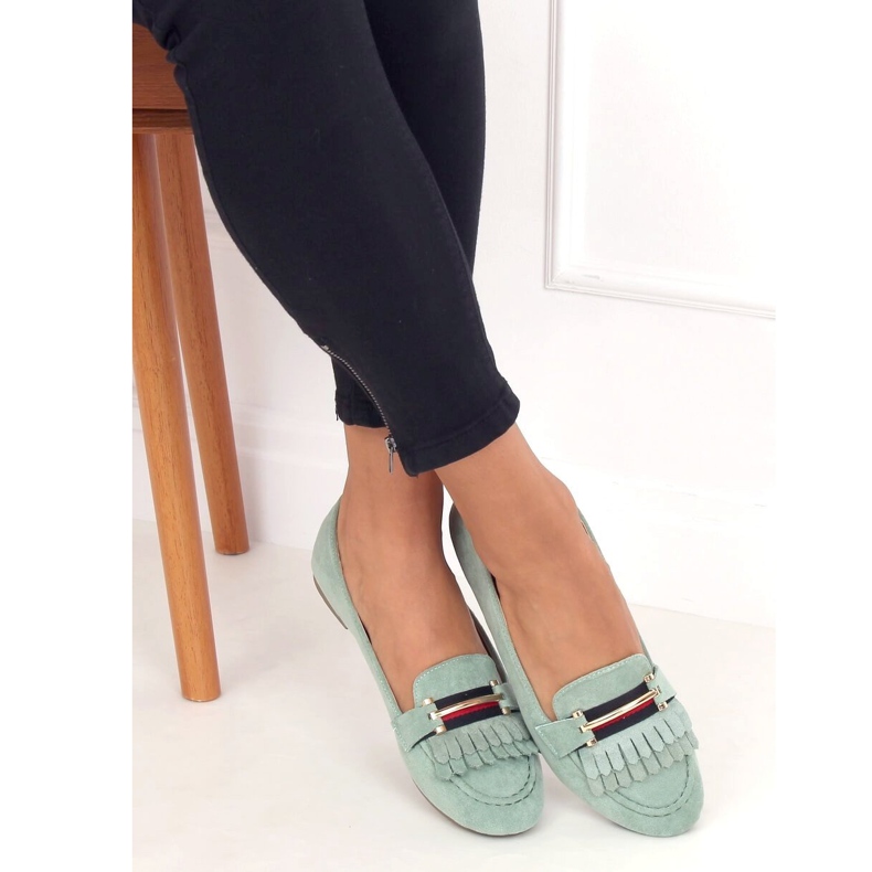 Mocassini donna acquamarina 88-381 Verde 1