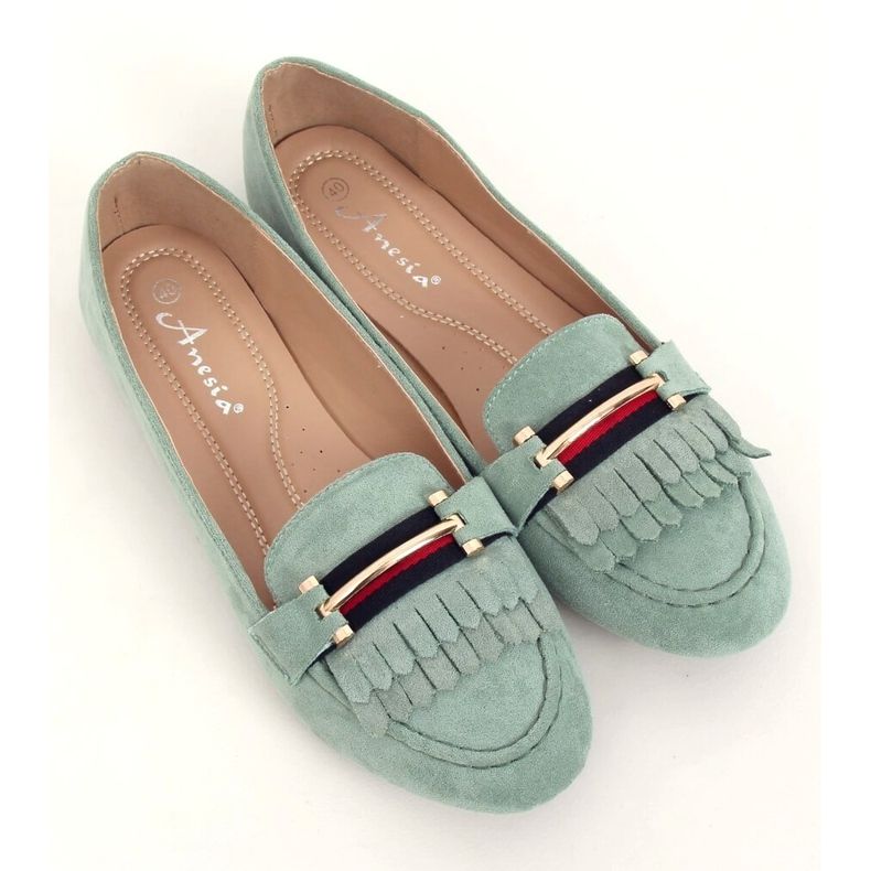 Mocassini donna acquamarina 88-381 Verde 2
