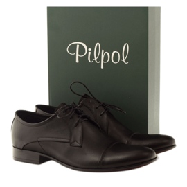 Scarpe classiche da uomo Pilpol 1642 nere nero 4