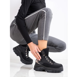 Seastar Stivaletti sportivi con lacci alla moda nero 1