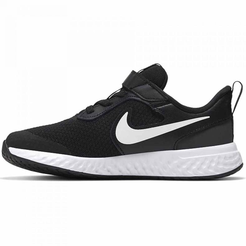 Scarpa Nike Revolution 5 Jr BQ5672-003 bianco nero 1