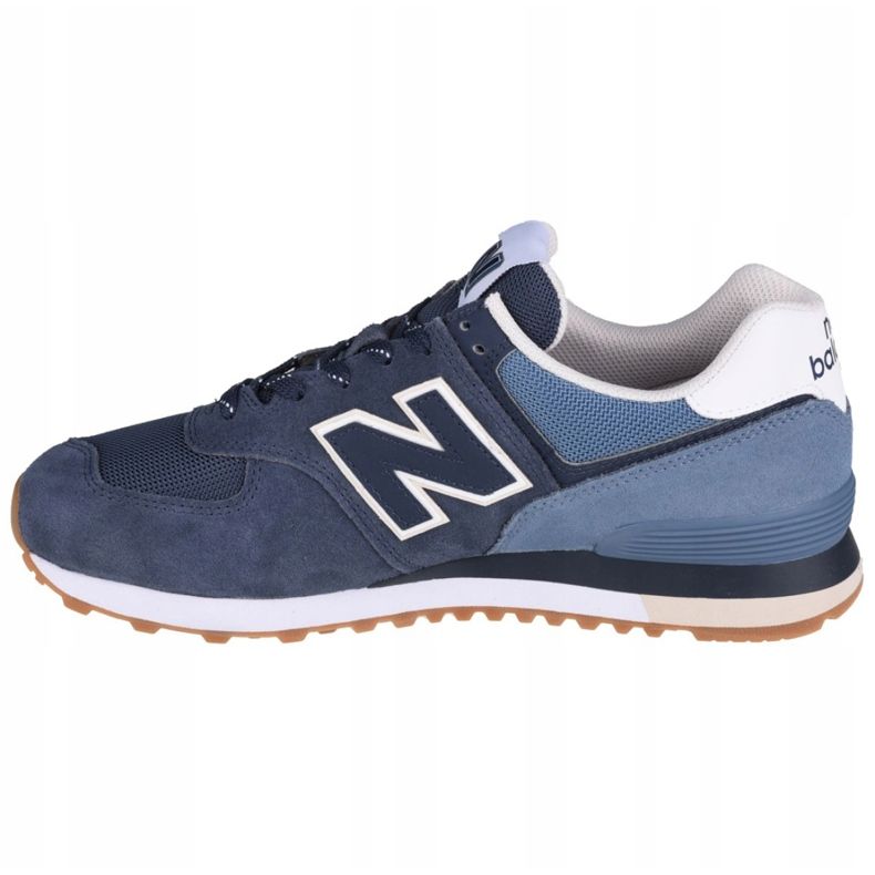 Scarpe New Balance U ML574GRE bianca blu navy blu 1