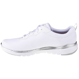 Skechers Flex Appeal 3.0 W 13070-WSL bianca d'argento 1