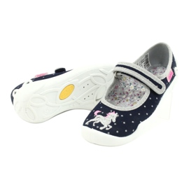 Scarpe per bambini Befado 114X414 blu navy grigio 4