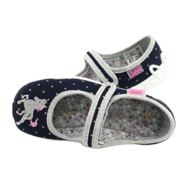 Scarpe per bambini Befado 114X414 blu navy grigio 5