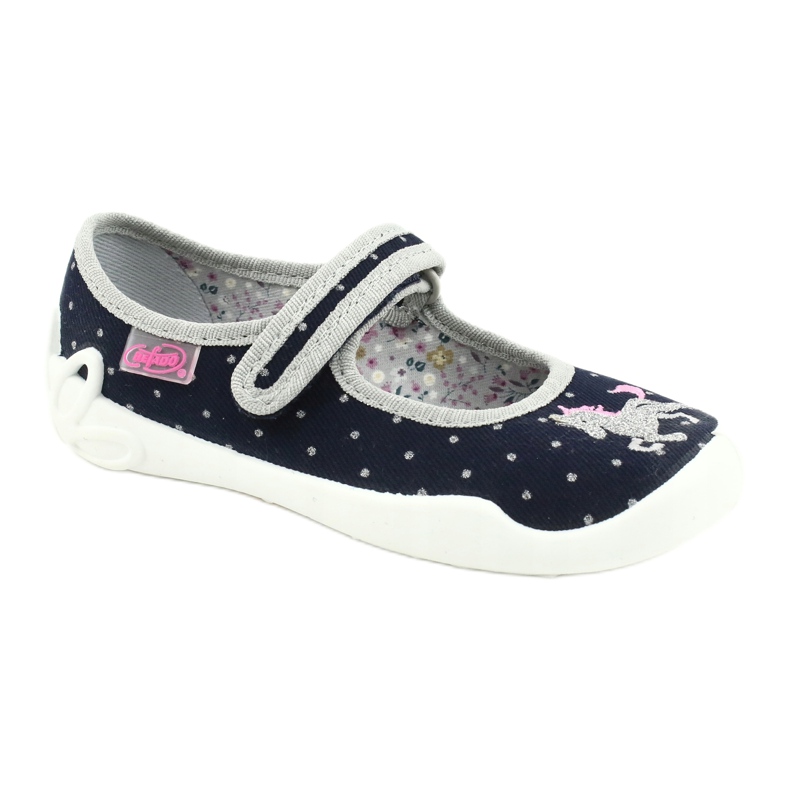 Scarpe per bambini Befado 114X414 blu navy grigio 1