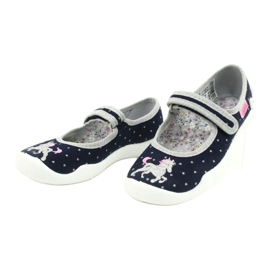 Scarpe per bambini Befado 114X414 blu navy grigio 3