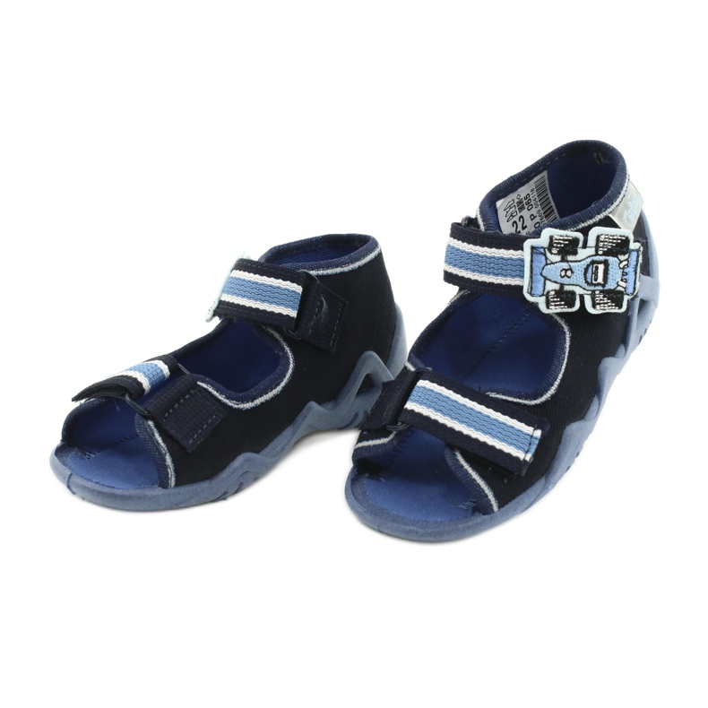 Pantofole Befado sandali scarpe per bambini 250P065 blu navy blu 2