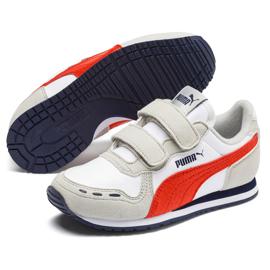 Scarpe per bambini Puma Cabana Racer Sl V Ps beige-rosse 360732 76 1