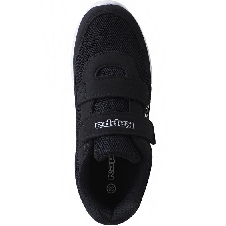 Scarpe per bambini Kappa Cracker II K in bianco e nero 260647K 1110 1