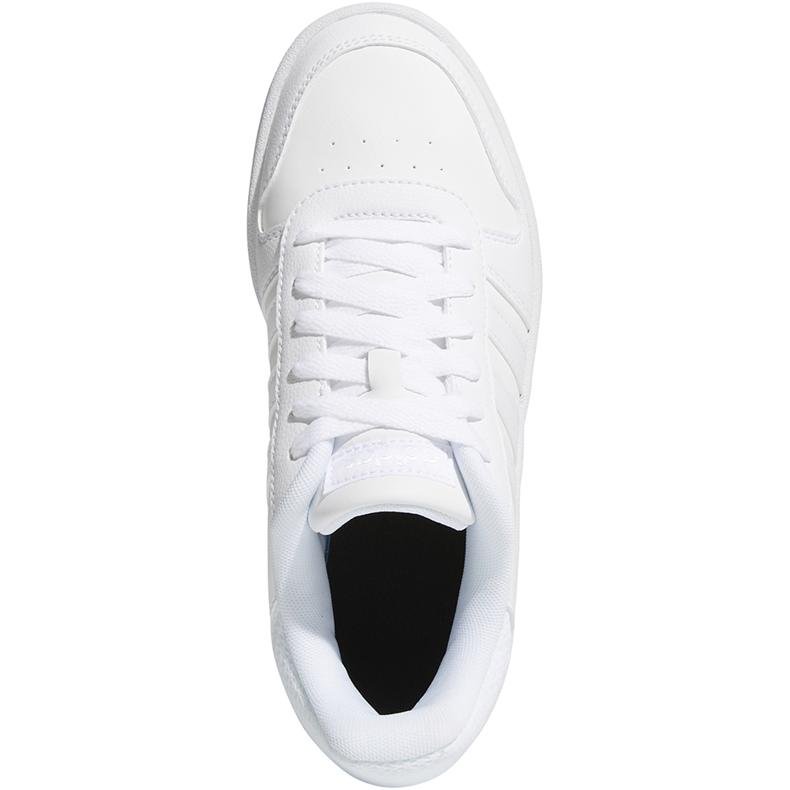 Scarpe Adidas Hoops 2.0 K per bambini bianche F35891 bianca 1