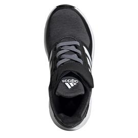 Scarpe Adidas FortaFaito El K per bambini nere e grigie EE7309 nero grigio 1