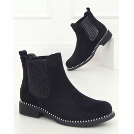 Stivaletti Chelsea neri, camoscio nero HQ231 Black 1