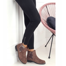Stivaletti Chelsea da donna, camoscio marrone HQ231 Khaki cachi 1