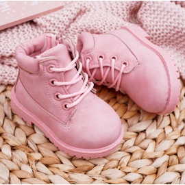 FRROCK Stivali Trappers per bambini Rosa cipria Dexter 1