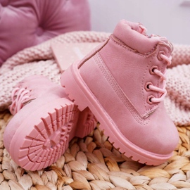 FRROCK Stivali Trappers per bambini Rosa cipria Dexter 4