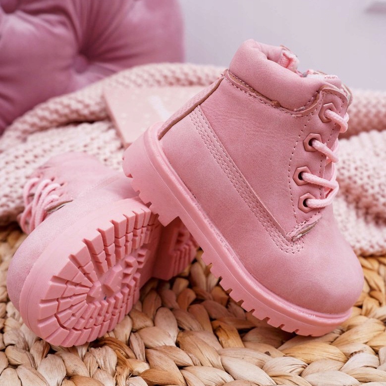 FRROCK Stivali Trappers per bambini Rosa cipria Dexter 4