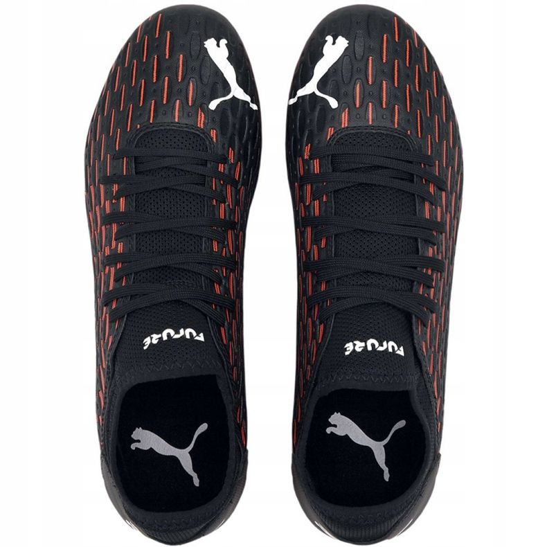 Scarpe da calcio Puma Future 6.4 Fg Ag M 106195 01 blu, nero, arancione nero 1