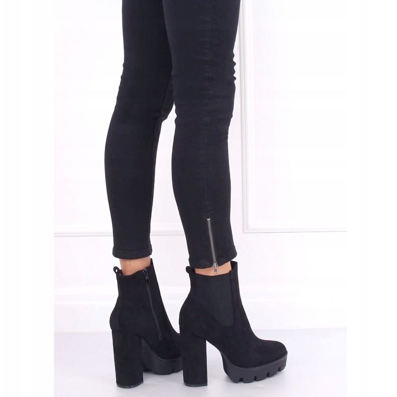 Stivali neri sulla piattaforma Stivali Jodhpur DA30P Black nero 1