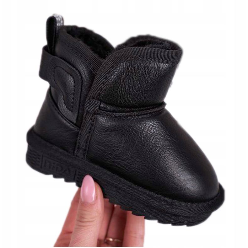 Apawwa Stivali Da Neve Per Bambini Neri Con Pelliccia Charlotte Nera nero 3