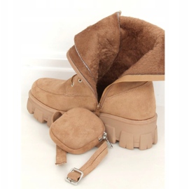 Stivali con borsa beige NC1111 Khaki cachi 2