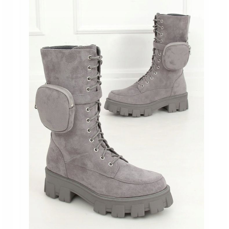 Stivali grigi con borsa NC1111 Grey grigio 1