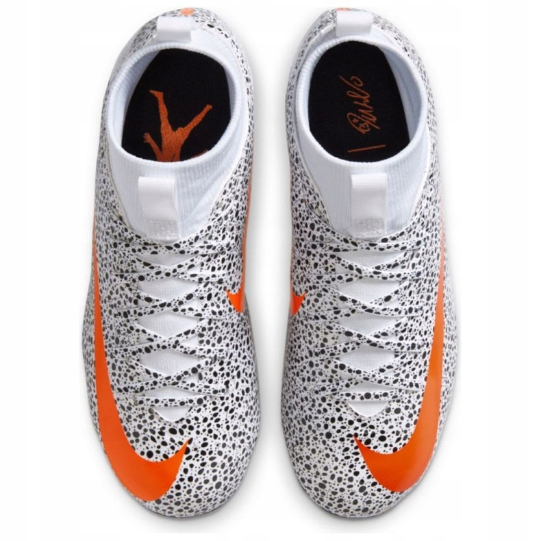 Nike Mercurial Superfly 7 Academy CR7 FG / MG Jr CV3182-180 scarpe da calcio bianco 4