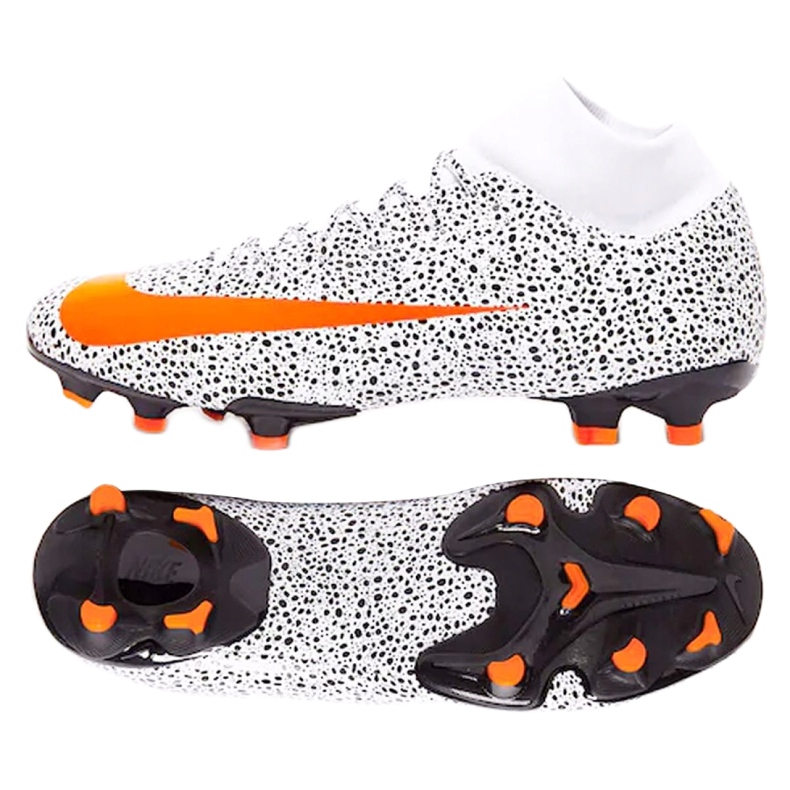 Nike Mercurial Superfly 7 Academy CR7 FG / MG Jr CV3182-180 scarpe da calcio bianco 6