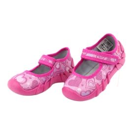 Scarpe per bambini Befado 109P162 rosa argento 3